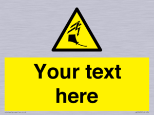 Custom warning kite flying near powerlines